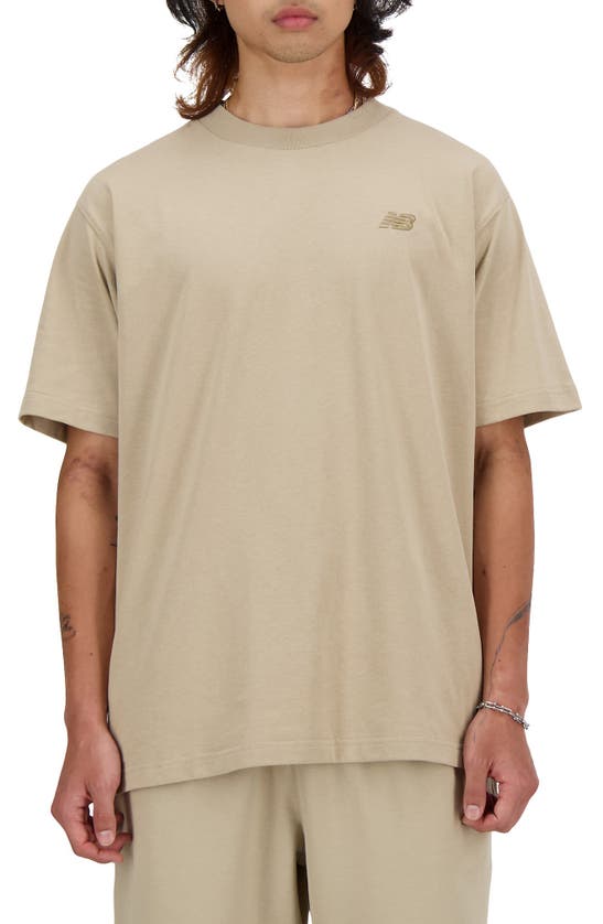 Shop New Balance Athletics Oversize T-shirt In Stoneware