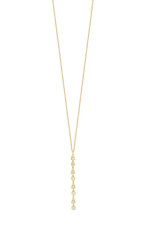 Bony Levy Maya Diamond Linear Drop Necklace in 18K Yellow Gold