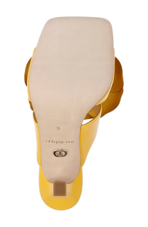 Shop Dee Ocleppo Kingston Slide Sandal In Yellow Leather