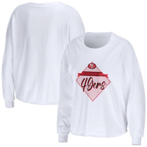 WEAR by Erin Andrews Women's Red St. Louis Cardinals Waffle Henley Long  Sleeve T-shirt