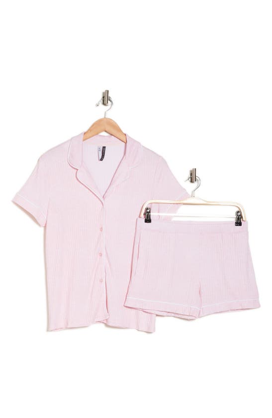 Shop Jaclyn Notch Collar Short Pajamas In Marys Rose