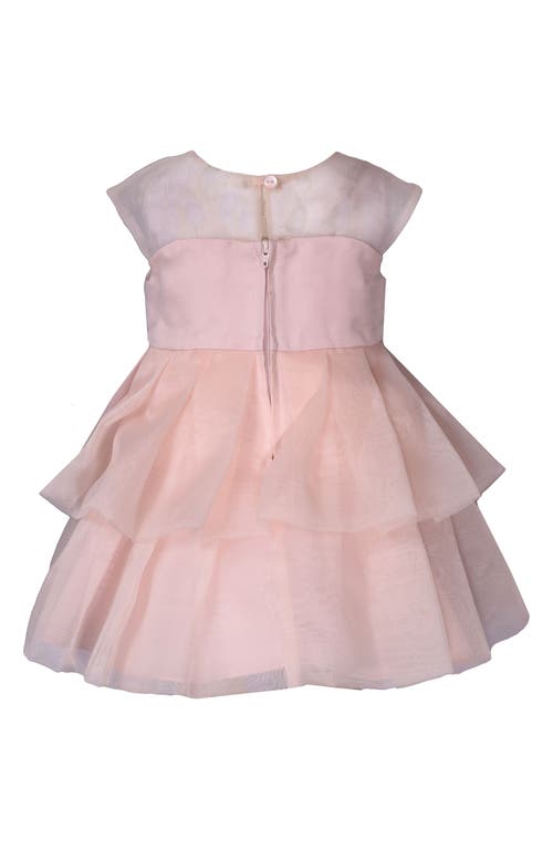 Shop Iris & Ivy Bow Organza Dress In Blush