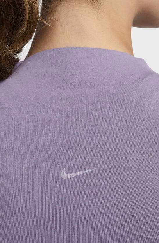 Shop Nike Zenvy Dri-fit Long Sleeve Top In Daybreak/ White