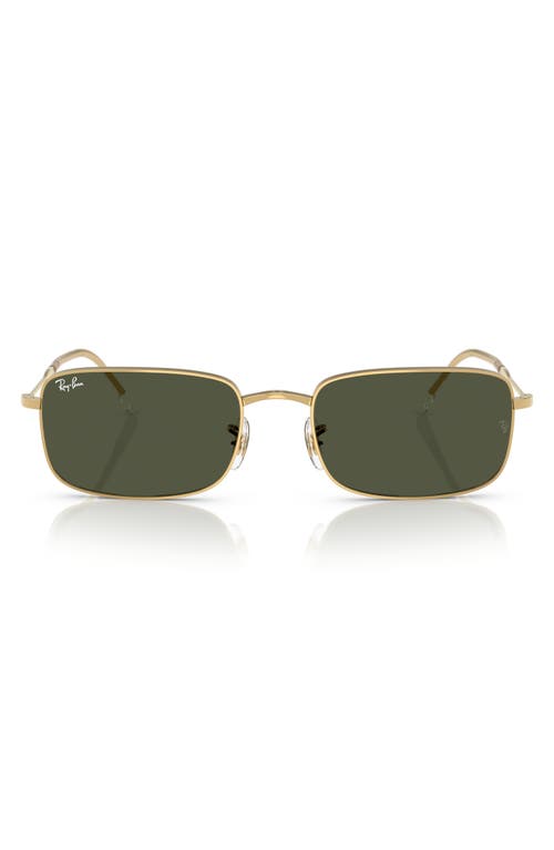 Ray Ban Rb3746 Sunglasses Arista Gold Frame Green Lenses 59-20 In Gold Flash