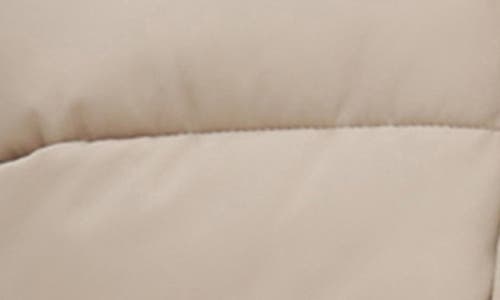 Noize Mixed Media Water Resistant Hooded Puffer Vest In Sand