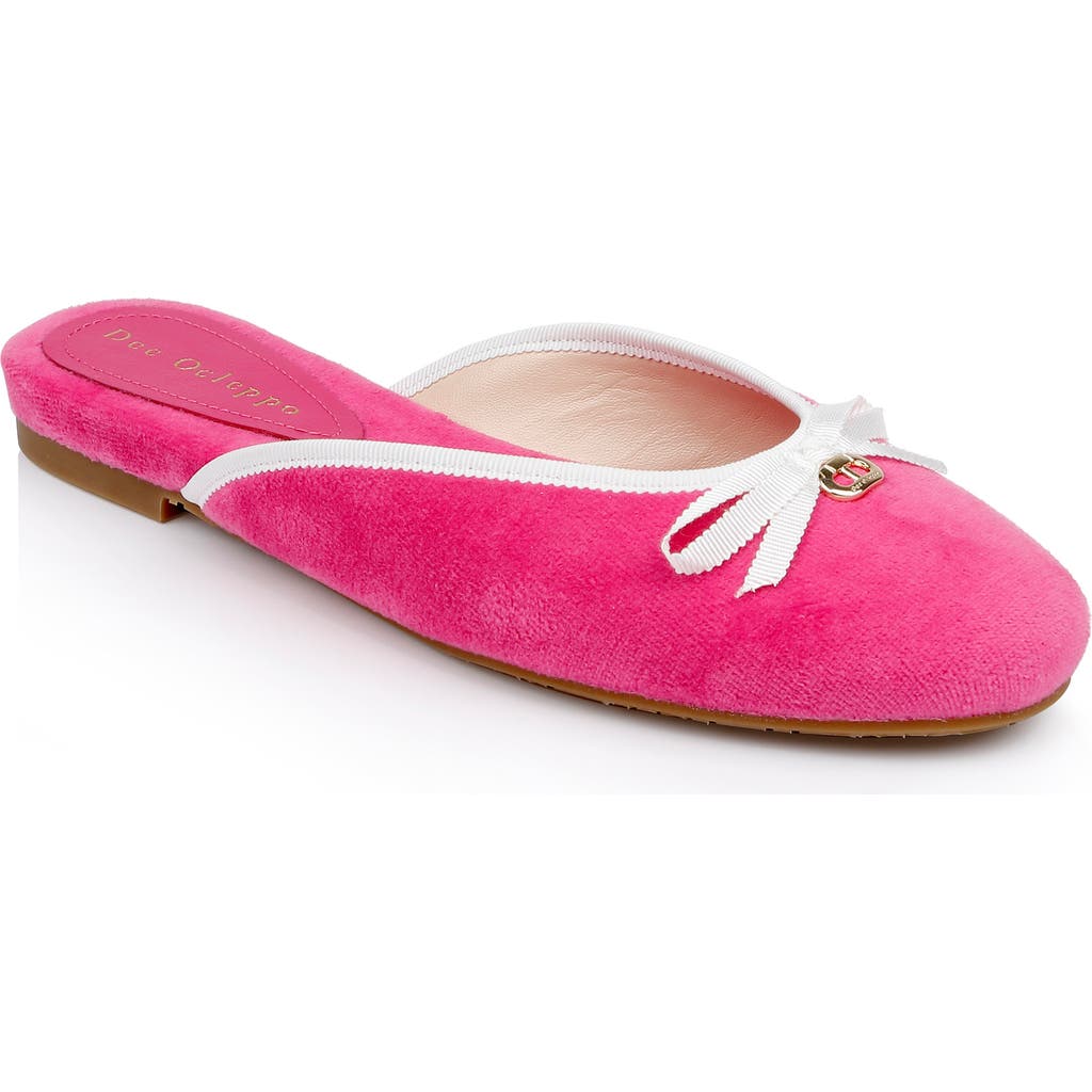 Dee Ocleppo Athens Terry-cloth Mules In Pink
