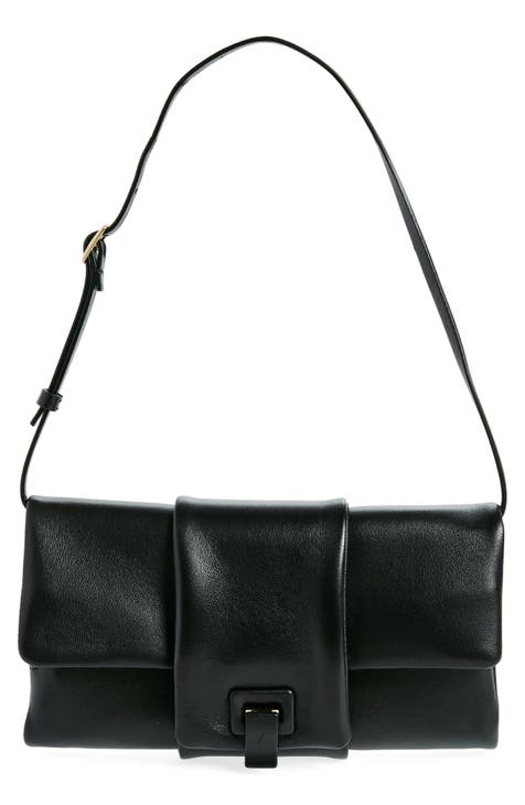 Flip Leather Shoulder Bag