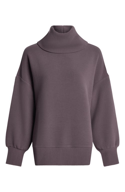 Varley Milton Cowl Neck Sweatshirt In Cocoa Berry