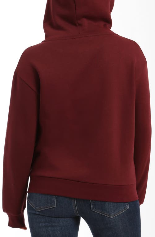 Shop Brooklyn Industries Bk Appliqué Hoodie In Tawny Port