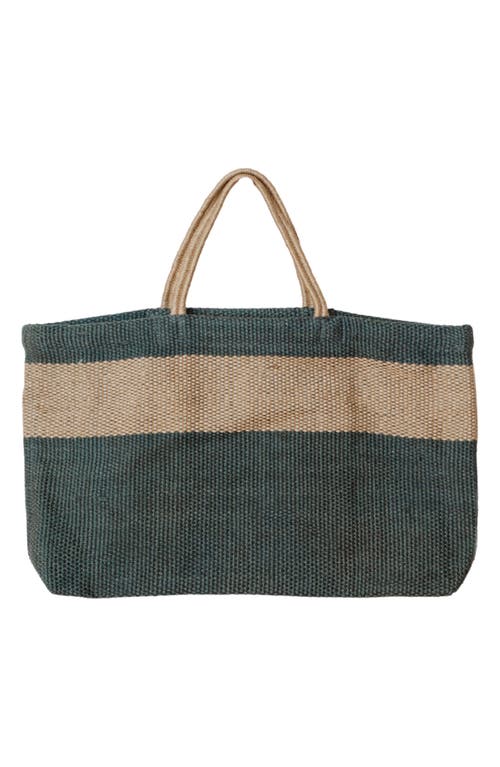 Will And Atlas Will & Atlas Hayes Wide Market Shopper Jute Tote In Grey/natural