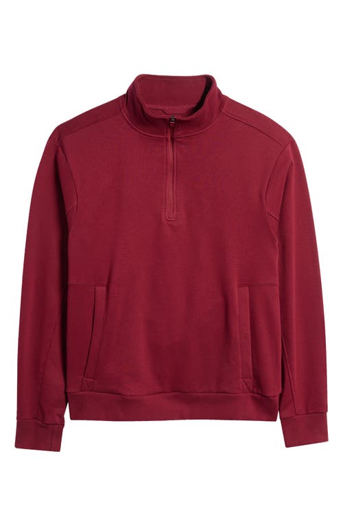 Shop Beyond Yoga Last Layer Quarter Zip Pullover In California Merlot