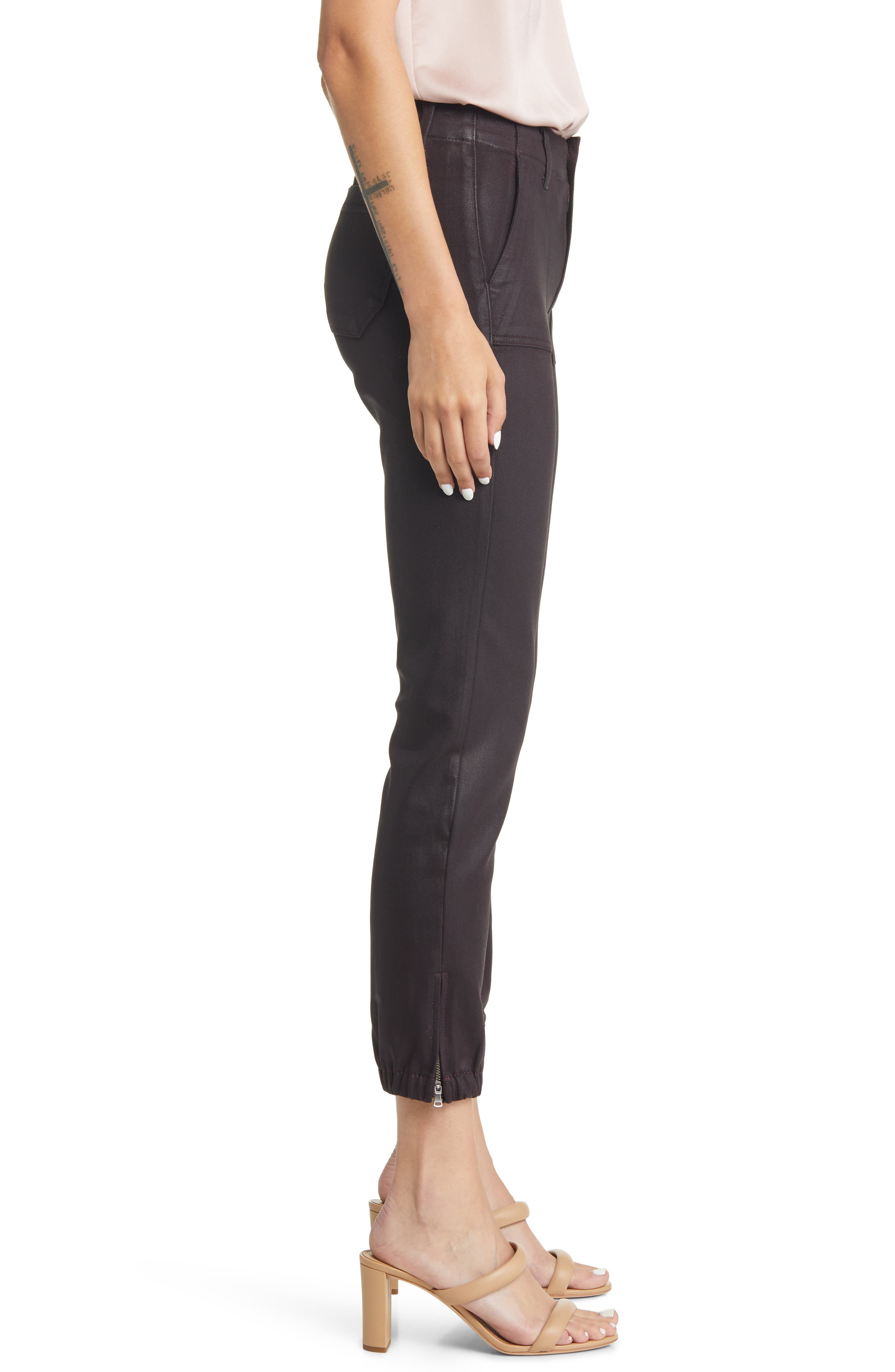 paige mayslie jogger black coated