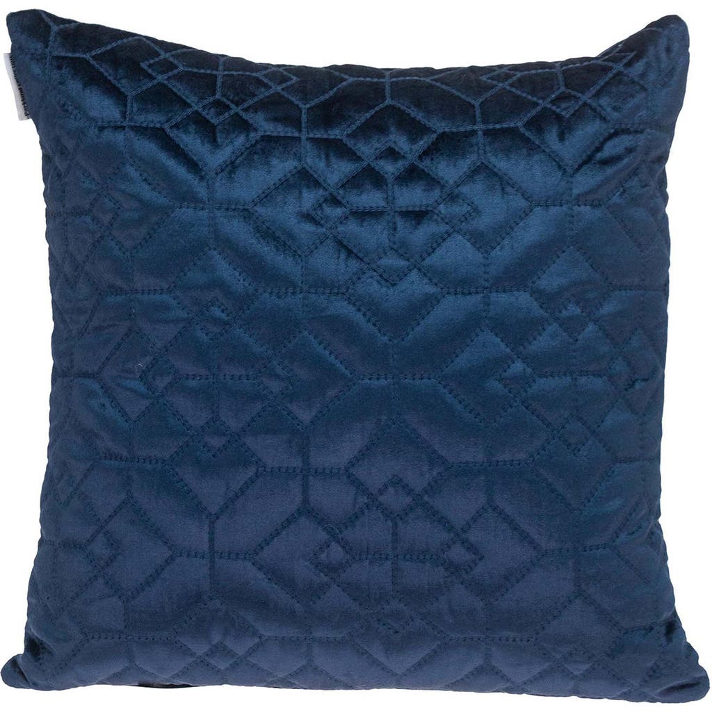 Parkland Collection Sora Square Throw Pillow In Navy