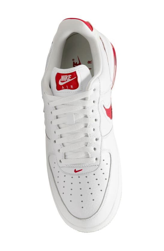 Shop Nike Air Force 1 Low Evo Basketball Sneaker In White/ University Red/ White