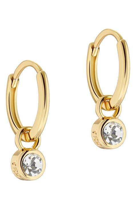 18K Gold Plated Crush Hoop Earrings, Gold Hoops, Women Jewelry, Minimalist Classy Quilted Vintage Huggie Hoops, Women Gift