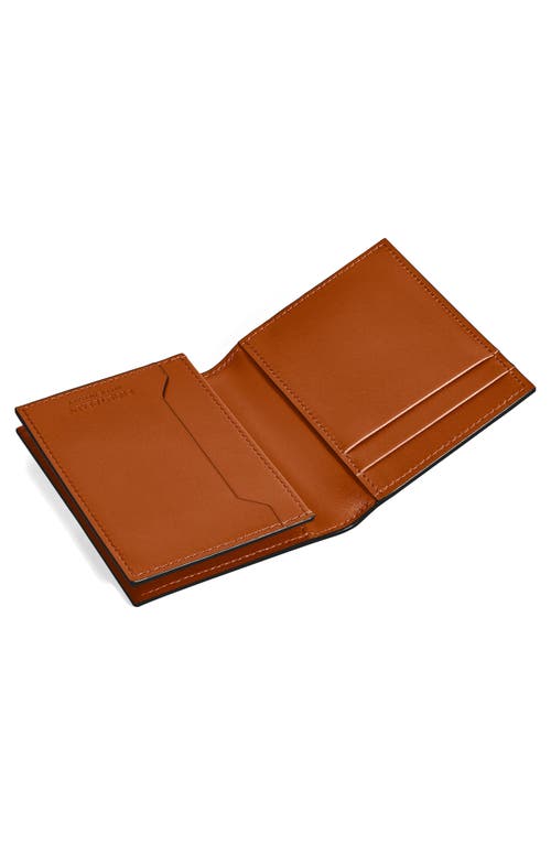 Shop Montblanc Meisterstück Leather Card Case In Rust