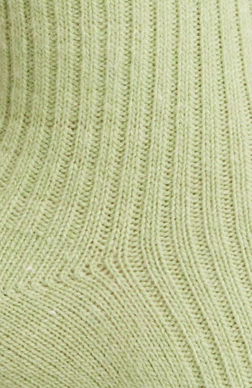 High Heel Jungle Cashmere Blend Cloud Socks In Mint