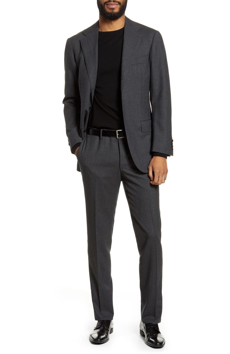 Ring Jacket Trim Fit Solid Wool Suit | Nordstrom