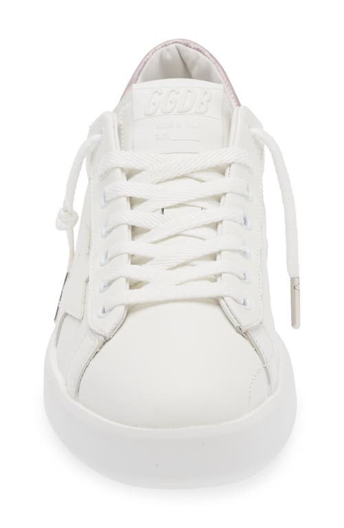 Shop Golden Goose Purestar Low Top Sneaker In White/lilac