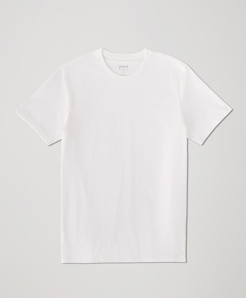 Shop Pact Organic Softspun Crew Neck Tee In White