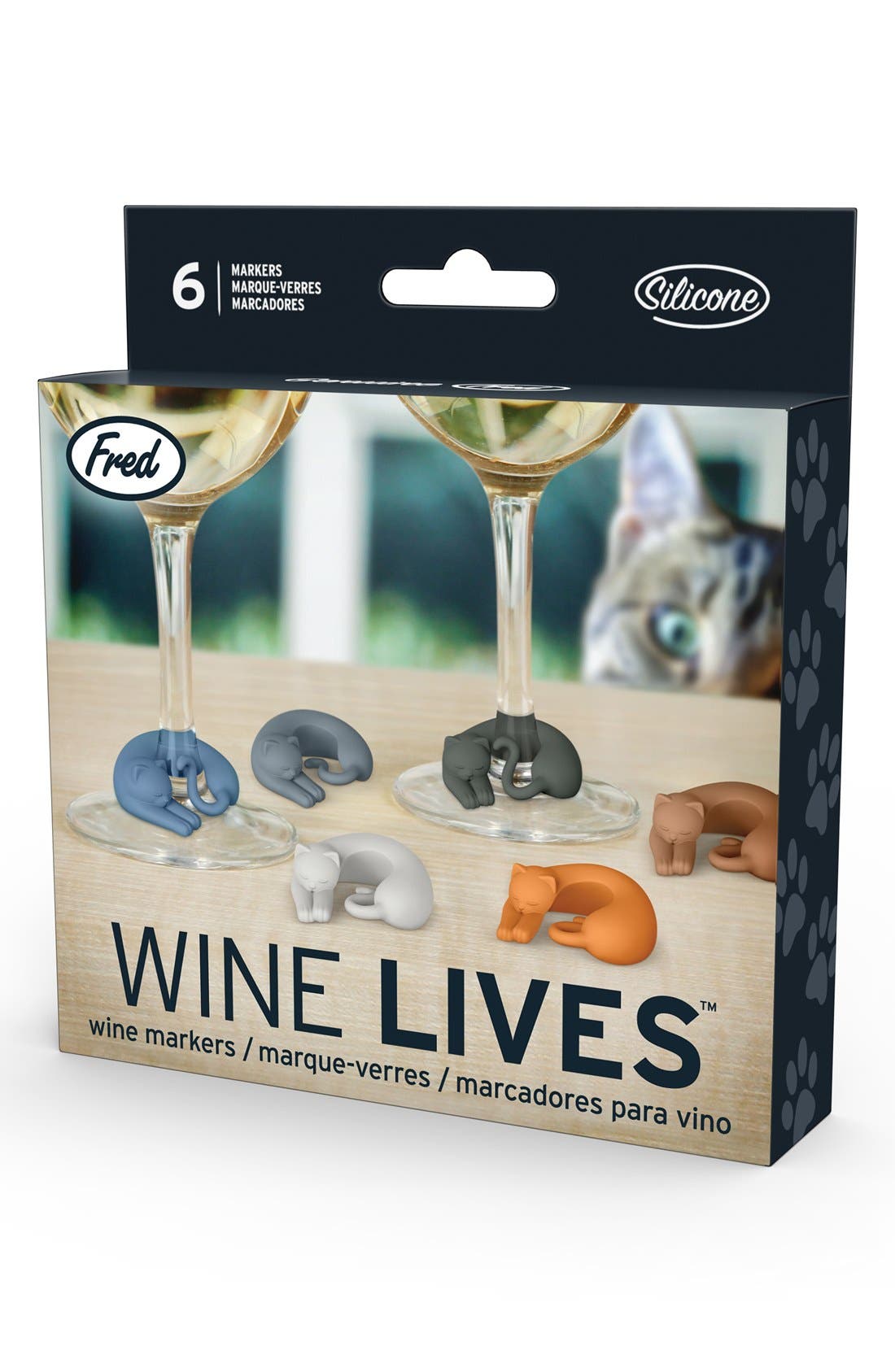 Fred and Friends 'Wine Lives' Kitty Wine Charms Nordstrom