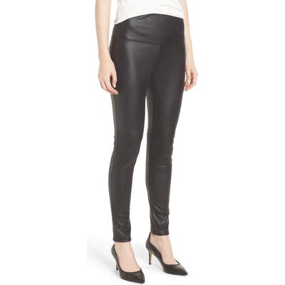 Chelsea28 Wide Waist Biker Leggings, Black