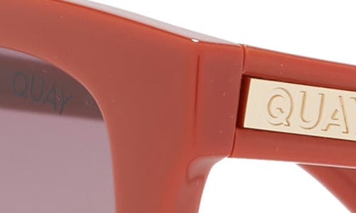 Shop Quay Australia Name Drop 48mm Gradient Square Sunglasses In Brown Fawn