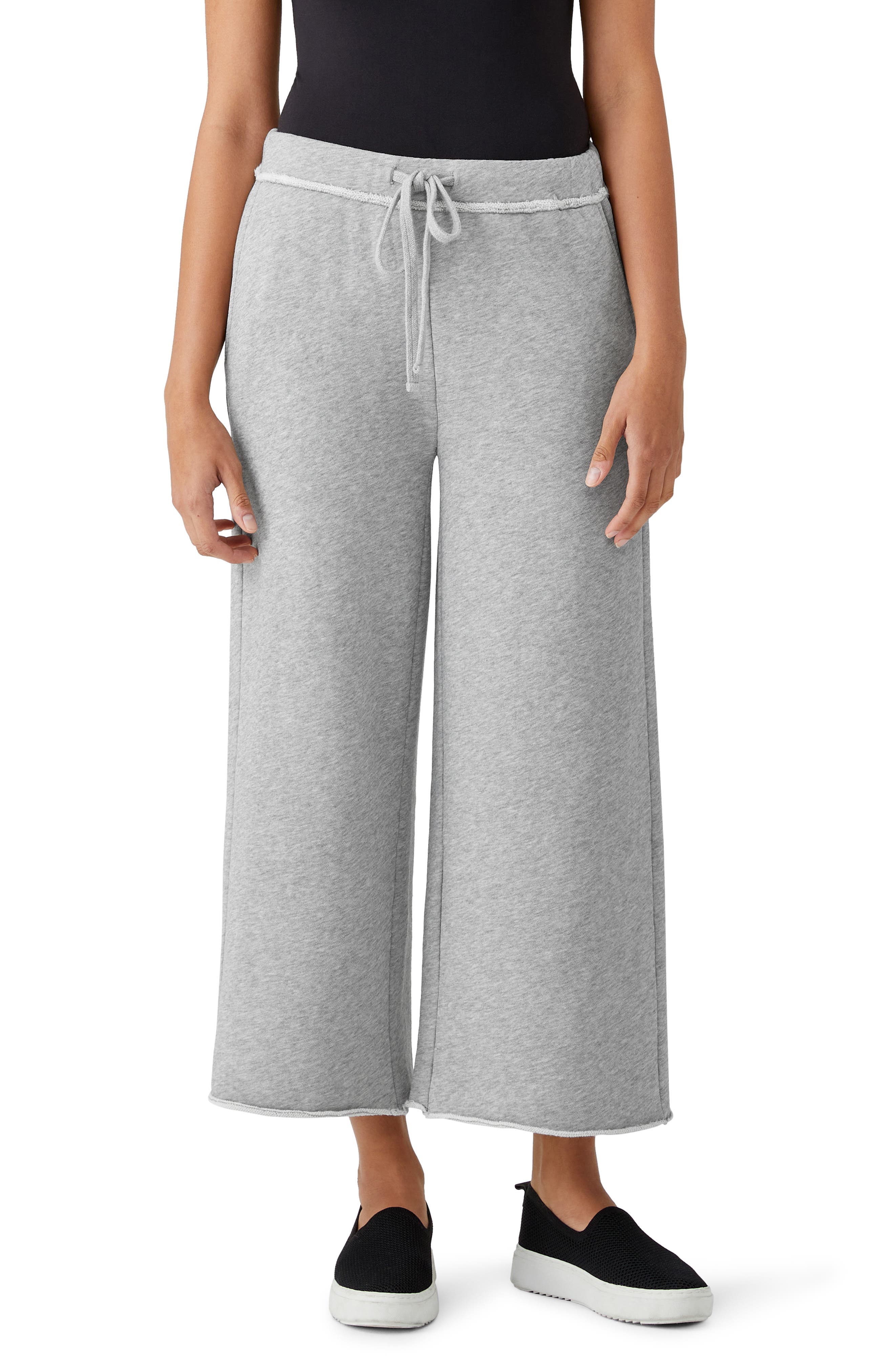 eileen fisher wide leg crop pants