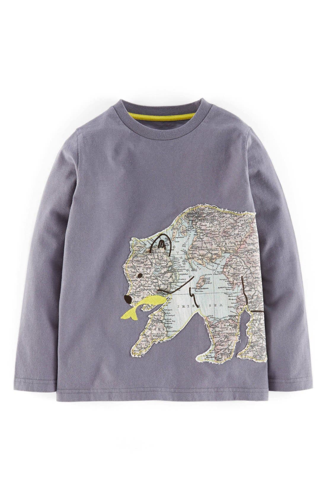 Mini Boden Boys Applique Long Sleeve Tops T Shirts 1 2 3 4 5 6 7 8 9 10 11 12Yrs