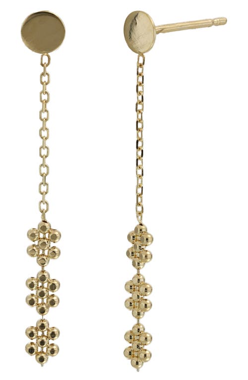 Bony Levy 14k Gold Linear Drop Earrings