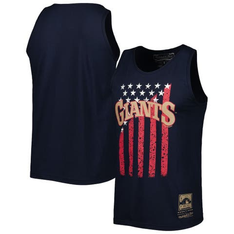 New England Patriots Mitchell & Ness Cotton Tank Top - Mens