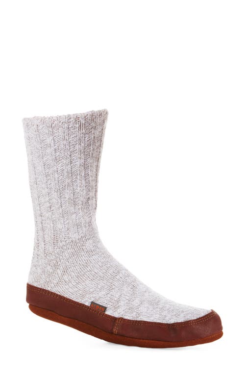 Shop Acorn Slipper Socks In Light Grey