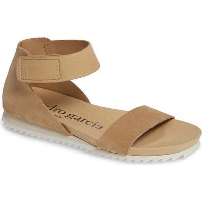 Pedro Garcia Jenile Ankle Cuff Sandal, Beige