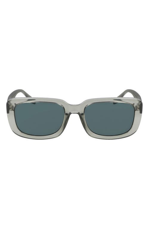 Fluidity 54mm Rectangular Sunglasses in Crystal Summit Sage