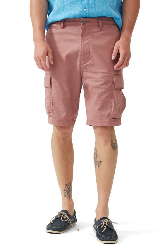 Shop Rodd & Gunn Arkles Bay Cargo Shorts In Faded Crimson Red