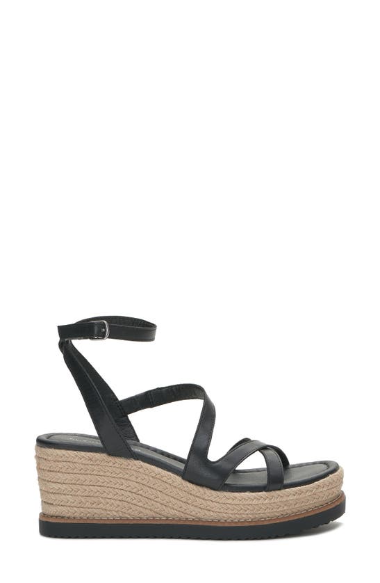 Shop Lucky Brand Carolie Platform Wedge Sandal In Black