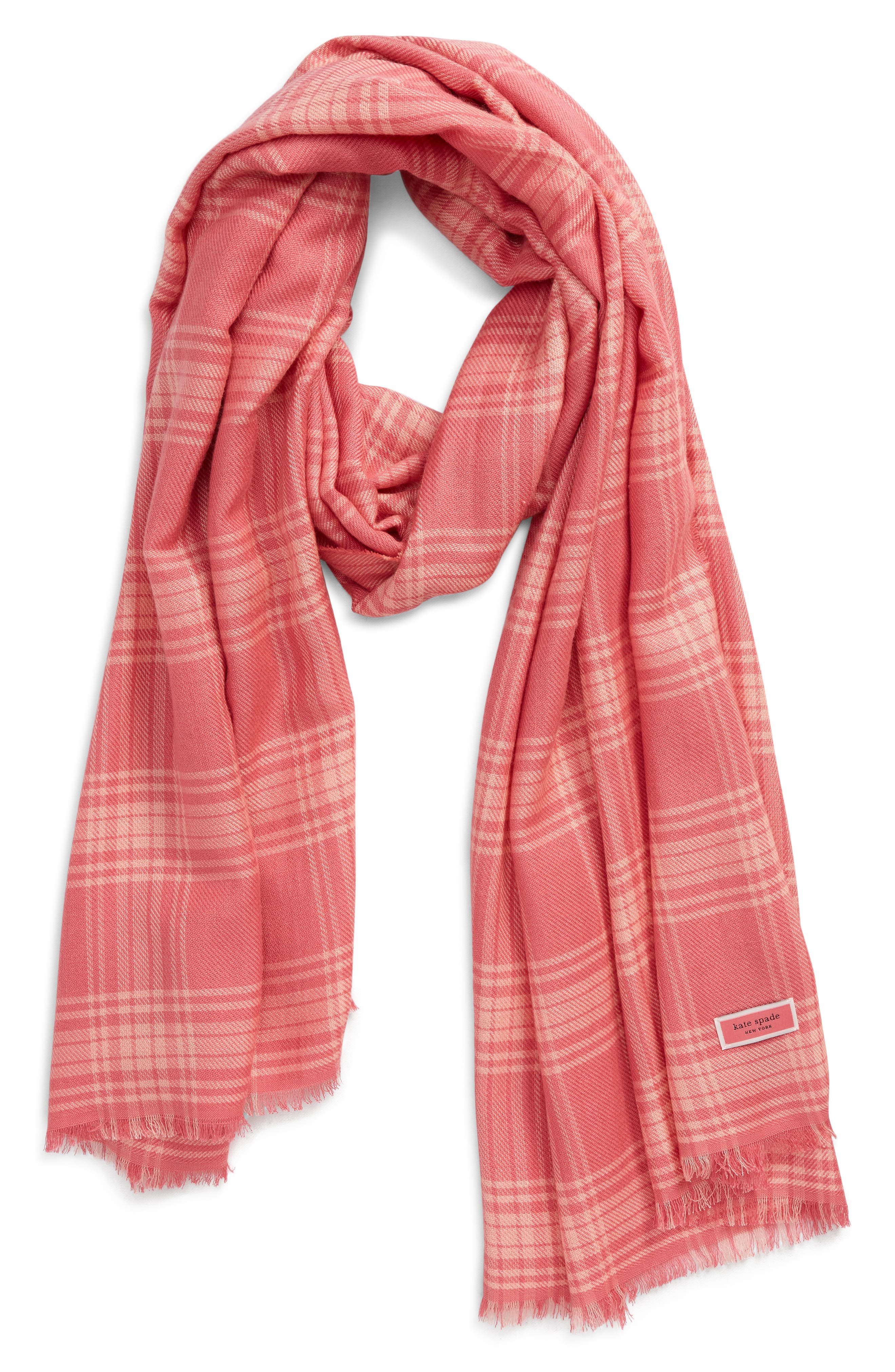 kate spade plaid scarf
