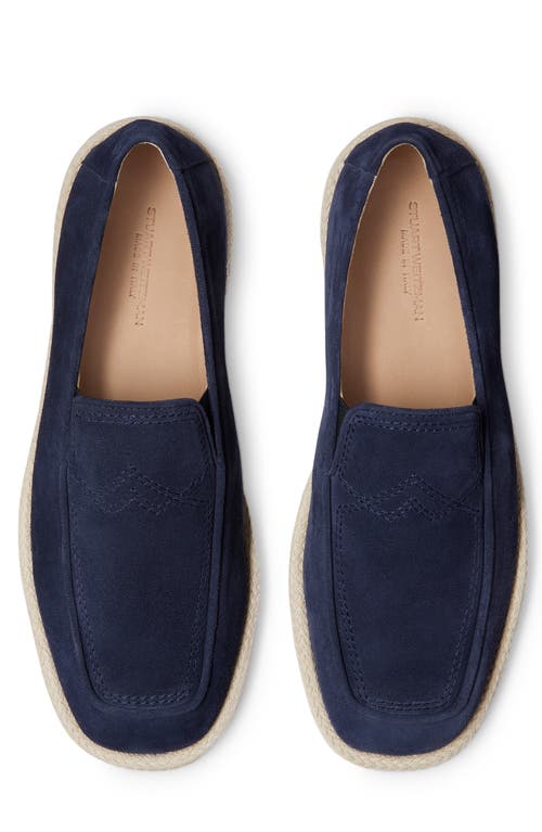 Shop Stuart Weitzman Harbor Venetian Loafer In Navy