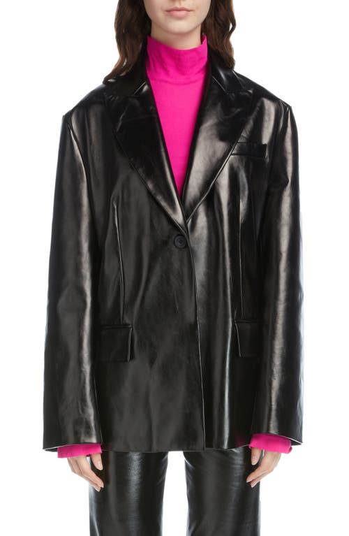 Acne Studios Lepage Leather Suit Jacket in Black