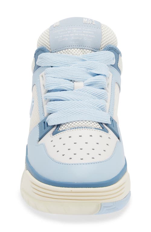 Shop Amiri Ma-1 Platform Sneaker In Alabaster Blue