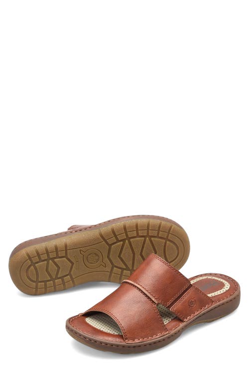 Børn Flores Slide Sandal in Dark Tan at Nordstrom, Size 10