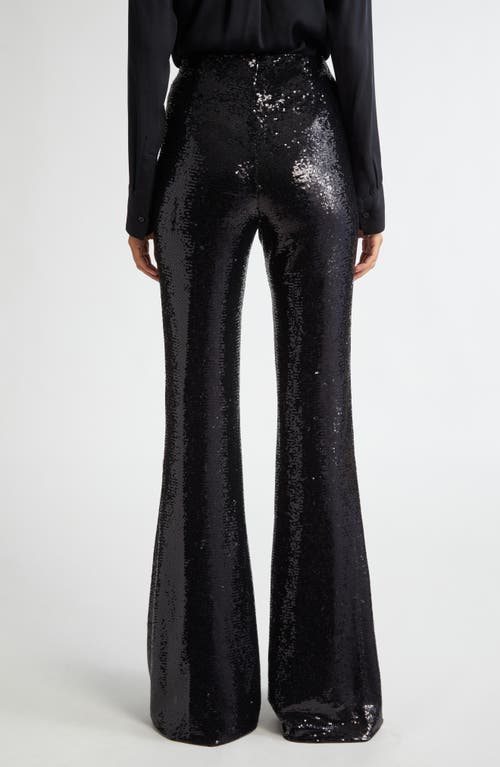 Shop L Agence L'agence Clayton High Waist Wide Leg Pants In Noir Coated