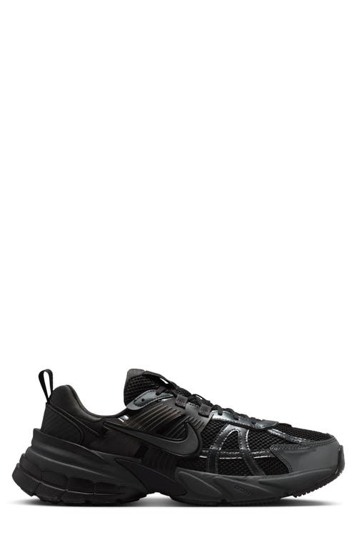 Shop Nike V2k Run Sneaker In Black/dark Smoke Grey