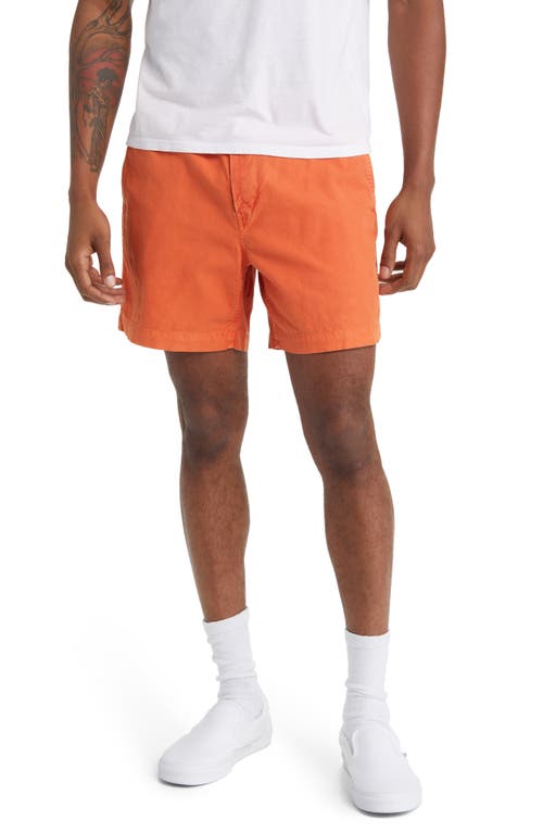 Polo Ralph Lauren Prepster Flat Front Cotton Oxford Shorts in Elite Orange