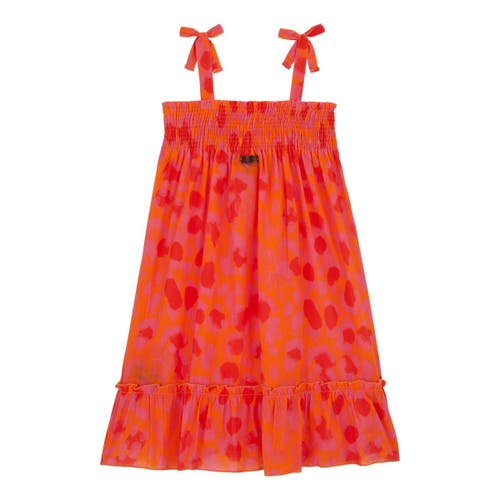 Vilebrequin New Leopard Organic-cotton Dress In Abricot