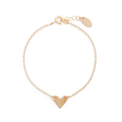 Nashelle Initial Heart Bracelet