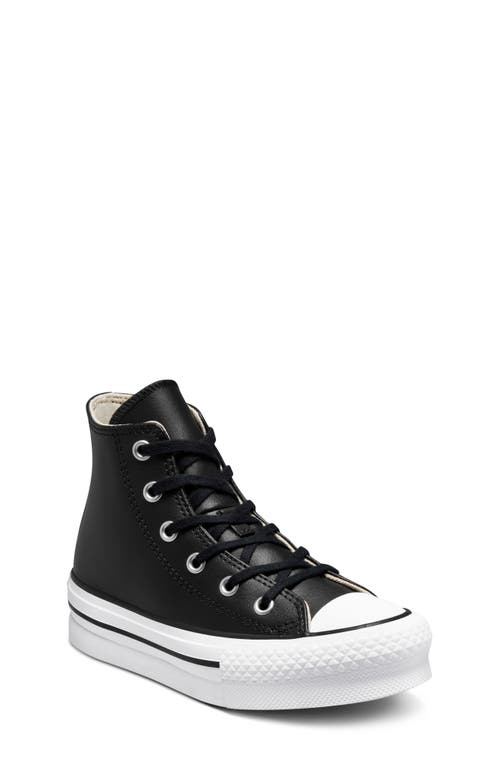 Converse Kids' Chuck Taylor® All Star® Eva Lift High Top Sneaker In Black/natural Ivory/white