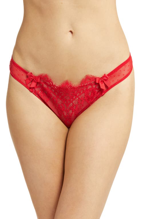 Hunkemöller Marilee Lace Thong in Tango Red