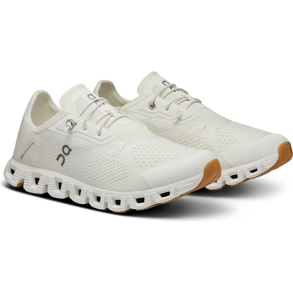On Cloud 5 Coast Trainer In Undyed White/white