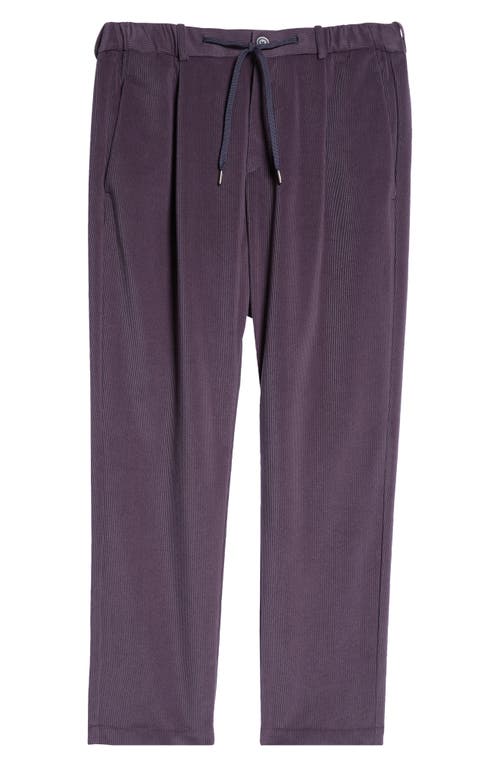 Herno Velvet Corduroy Pants In Blue Navy